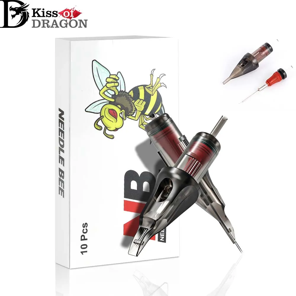 

Иглы для татуировки Kiss of Dragon NB RL RS RM M1, одноразовые стерилизованные безопасные иглы для татуировки для ручек картриджей