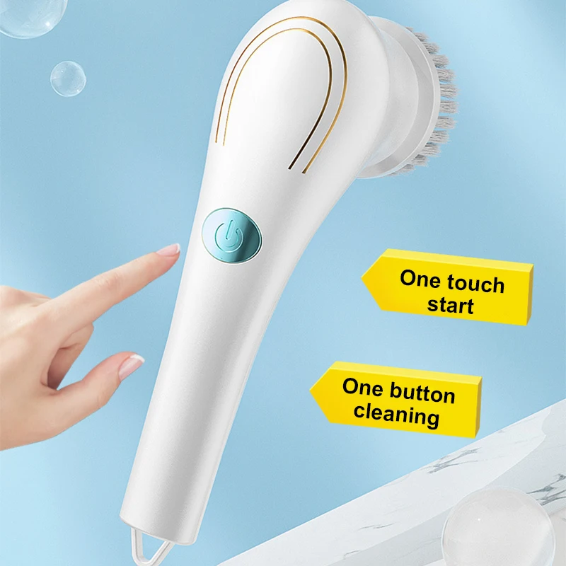 Handheld Electric Multifunction Dish Washing Brush Shoes Cleaner Tile Bathtub Kitchen Hoods Stove Cleaning Washer Dishwasher