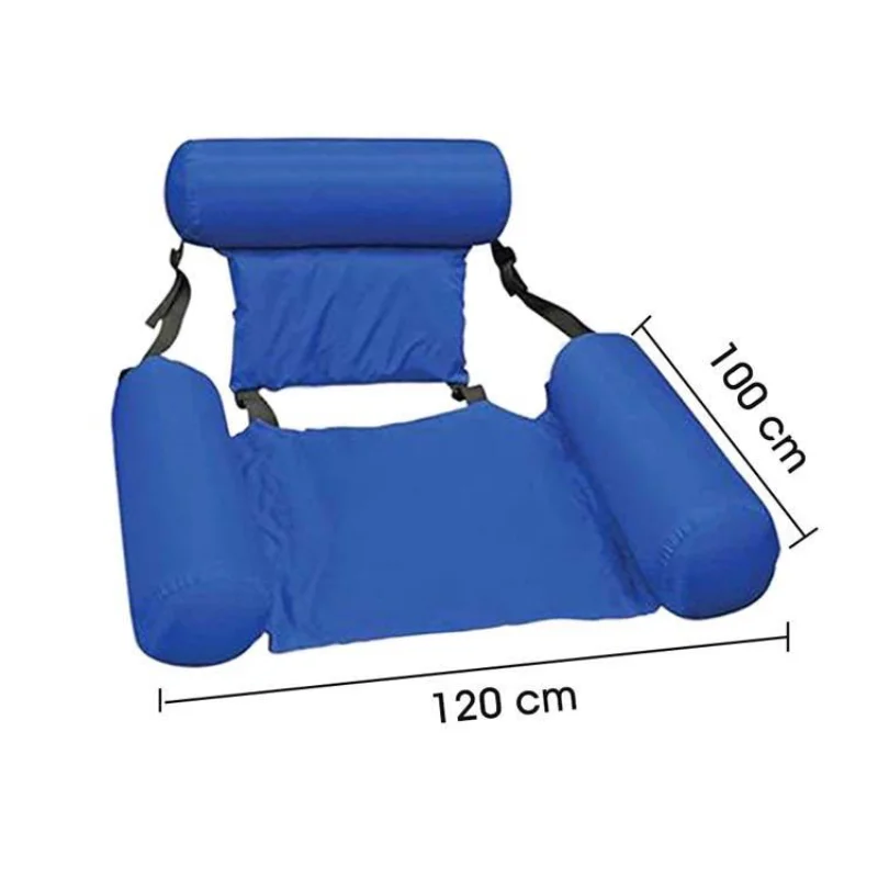 PVC Summer Inflatable Foldable Floating Row Swimming Pool Water Hammock Air Mattresses Bed Beach Water Sports Lounger Chair