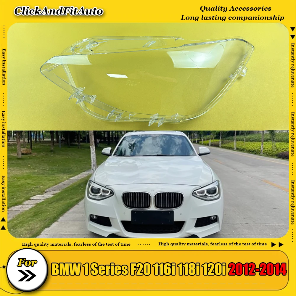 

For BMW 1 Series F20 116i 118i 120i 2012-2014 Transparent Lampshade Headlamp Cover Lamp Shade Headlight Shell Lens Plexiglass