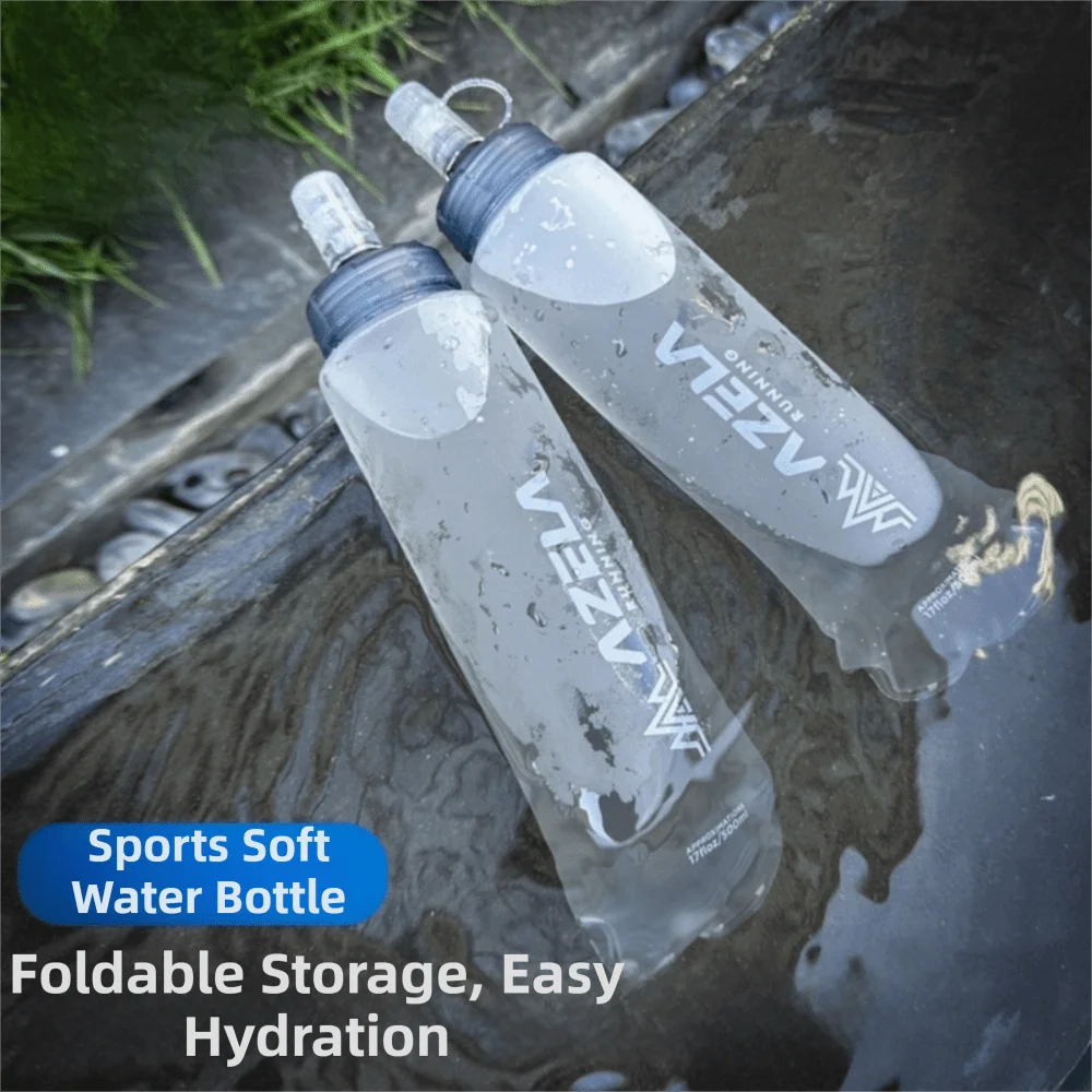 

Легкая складная спортивная бутылка для воды, складная конструкция, мягкая сумка для воды 250/500 мл, мягкий материал, портативная портативная бутылка для воды