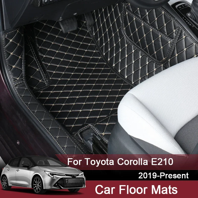 

Автомобильный 3D полный объемный коврик для ног на заказ для Toyota Corolla E210 2019-2024, кожаный коврик для пола с левым рулем, водонепроницаемый коврик, автоаксессуары