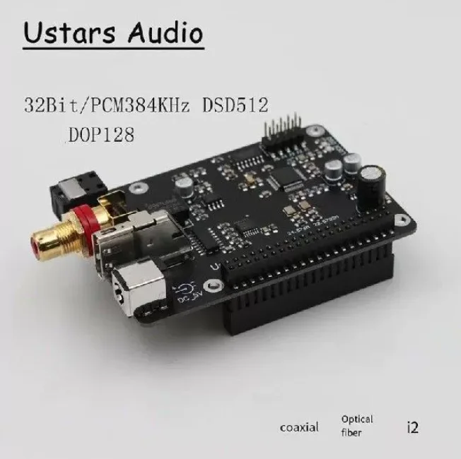 R19 Pi4/3B/4B HiFi Digital Player Webcast Optical Coaxial I2S 384K DSD512 DAC Board