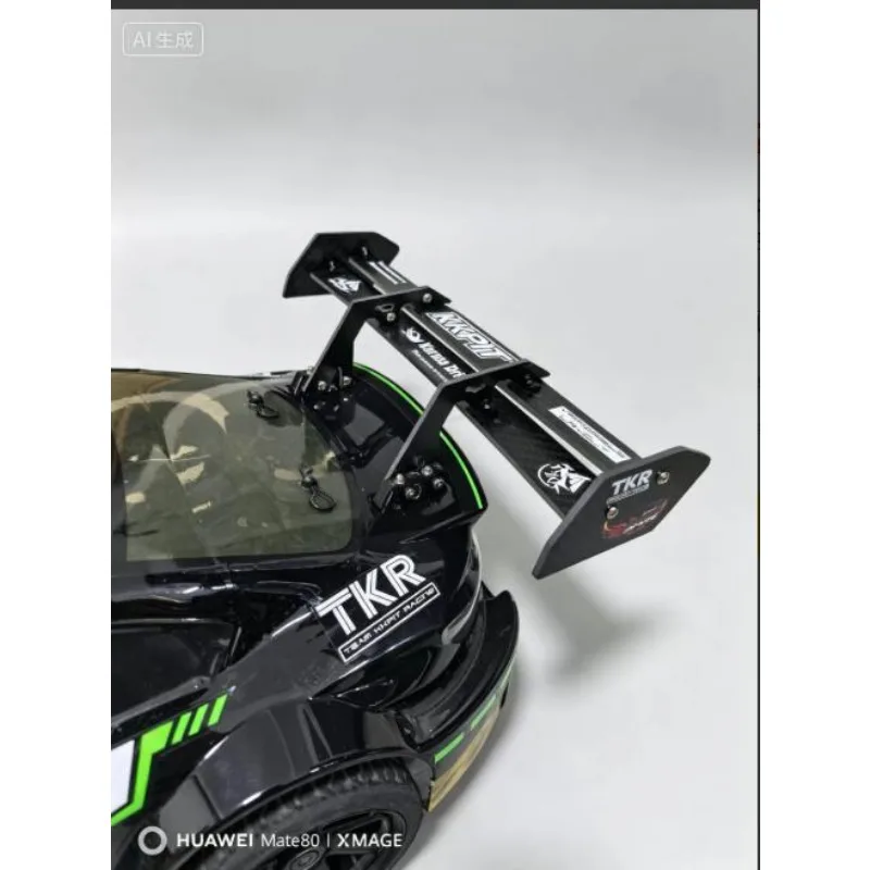 3mm High-Grade Carbon Spoiler For 1/7 FSR Mustang, KKPIT XNR Tail Wing, Direct Mount, Sturdy With Handle Function/Rear Wing