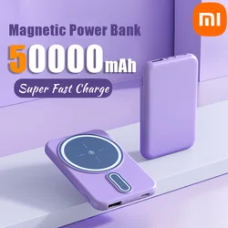 Xiaomi New Wireless Power Bank Ultra-Thin 50000mAh High Capacity  Portable 22.5W Super Fast Charging For iPhone Samsung Huawei