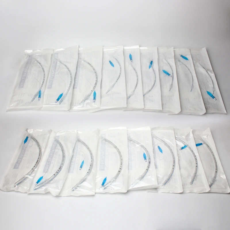 Sterile Endotracheal Tube with Cuff Endotracheal Intubation ID 2.0-10mm for Veterinary Respiratory Anesthesia