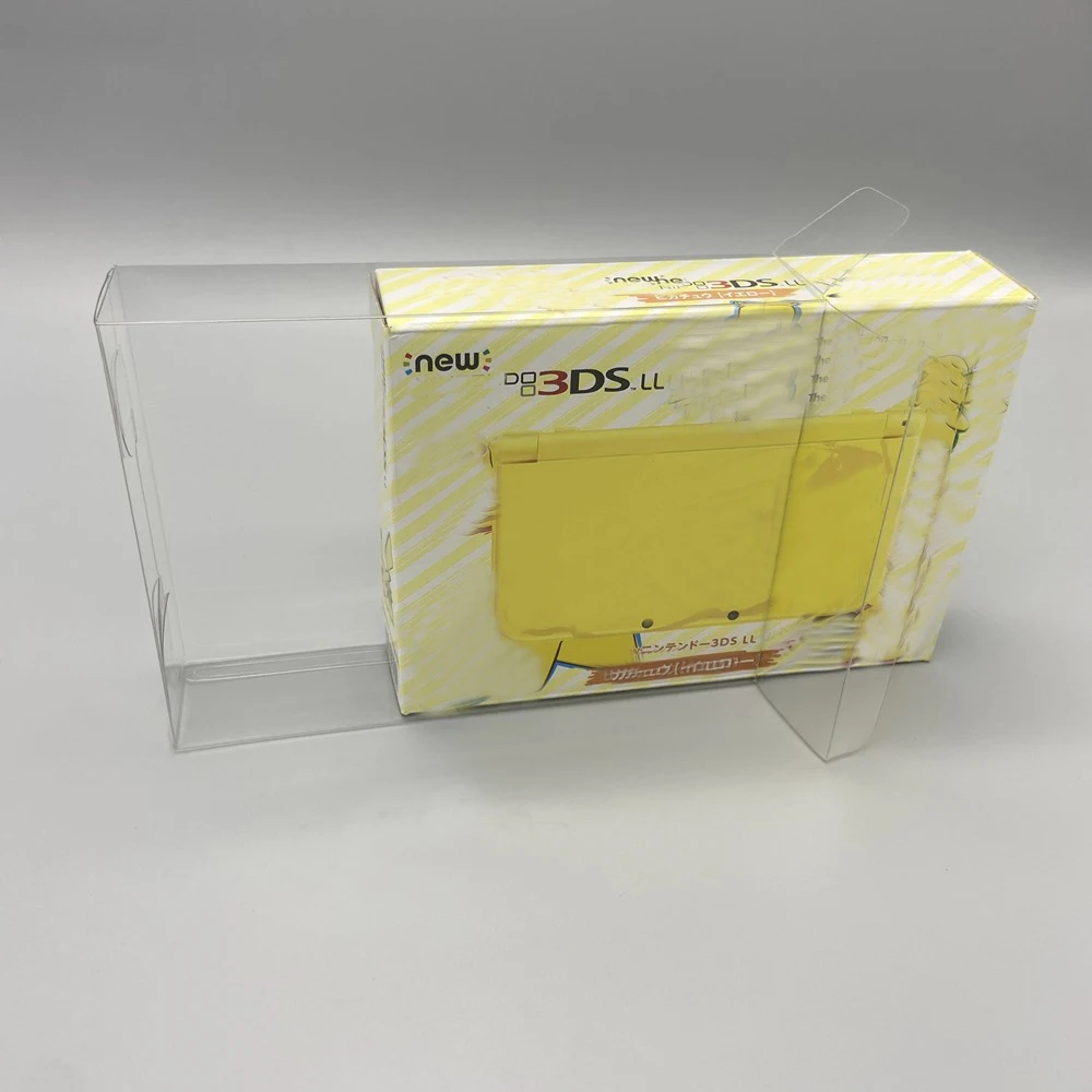 1 Box Protector For Nintendo NEW3DSXL NEW3DSLL Pikachu Yellow Pokémon Limited Edition Clear Display Case Collect Box