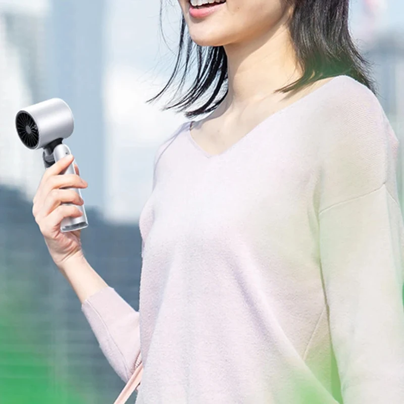 شياو توربو مروحة يدوية USB قابلة للشحن 100 سرعة مروحة قابلة للطي مروحة مكتب محمولة في الهواء الطلق مكتب طويلة الأمد الصيف الأساسية