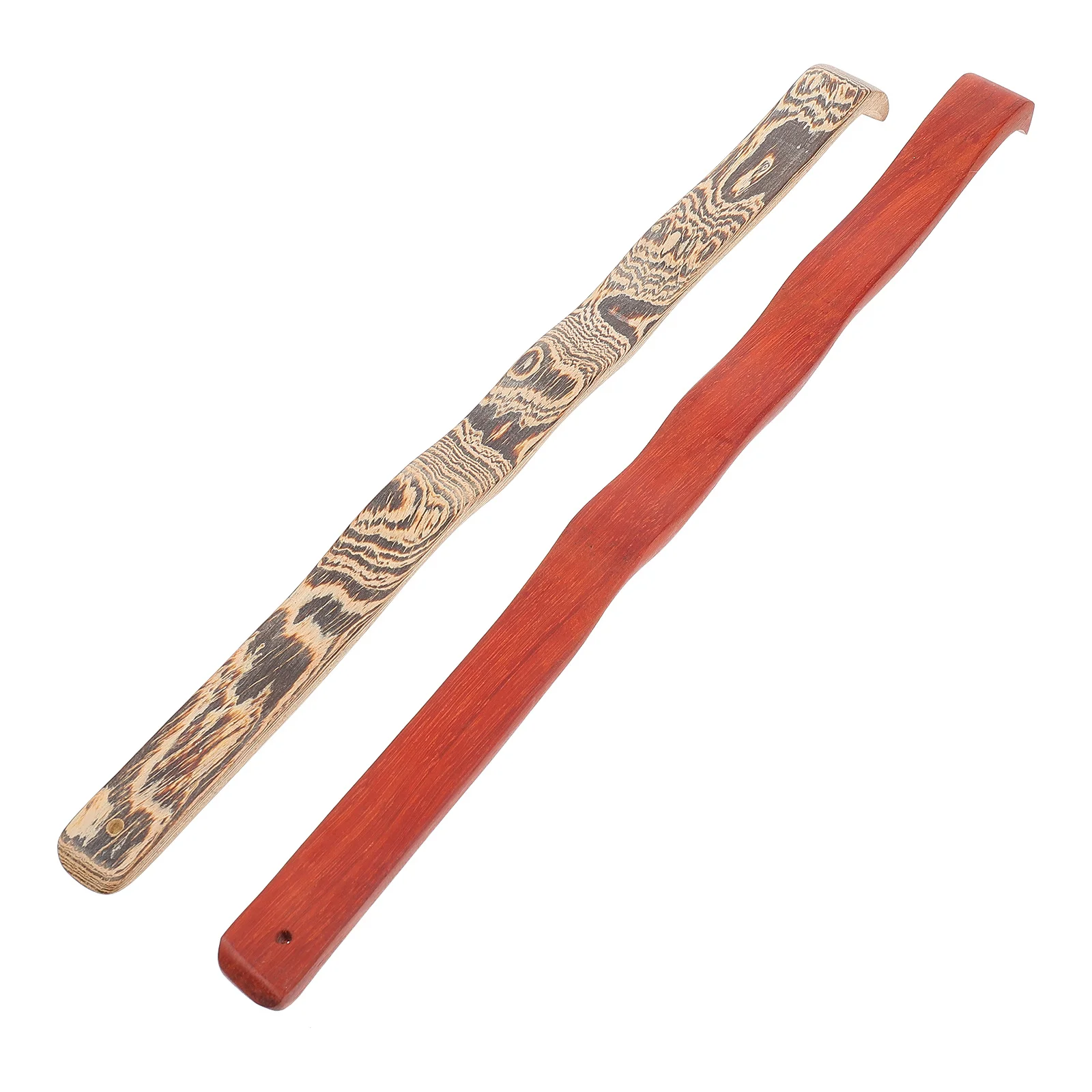 

2 шт., деревянный скребок для спины, длинная ручка, инструмент для облегчения зуда, помощник для царапин на теле, удобный массажер, скребок для спины