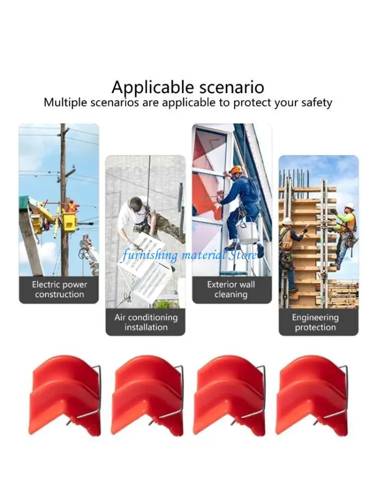 

Y5GD 10Pcs Safety Rope Protective Sleeve Safety Rope Grab Working Climbing Cable Rope Lanyard Protector