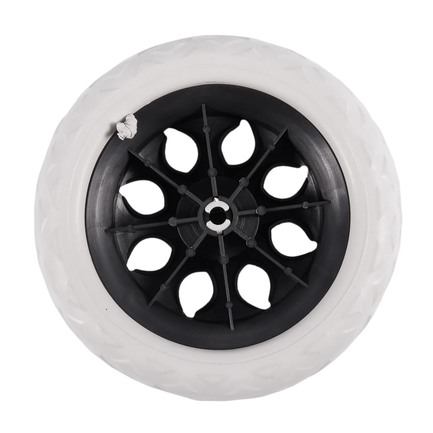 Black White Plastic Core Foam Shopping Trolley Cartwheel Casters