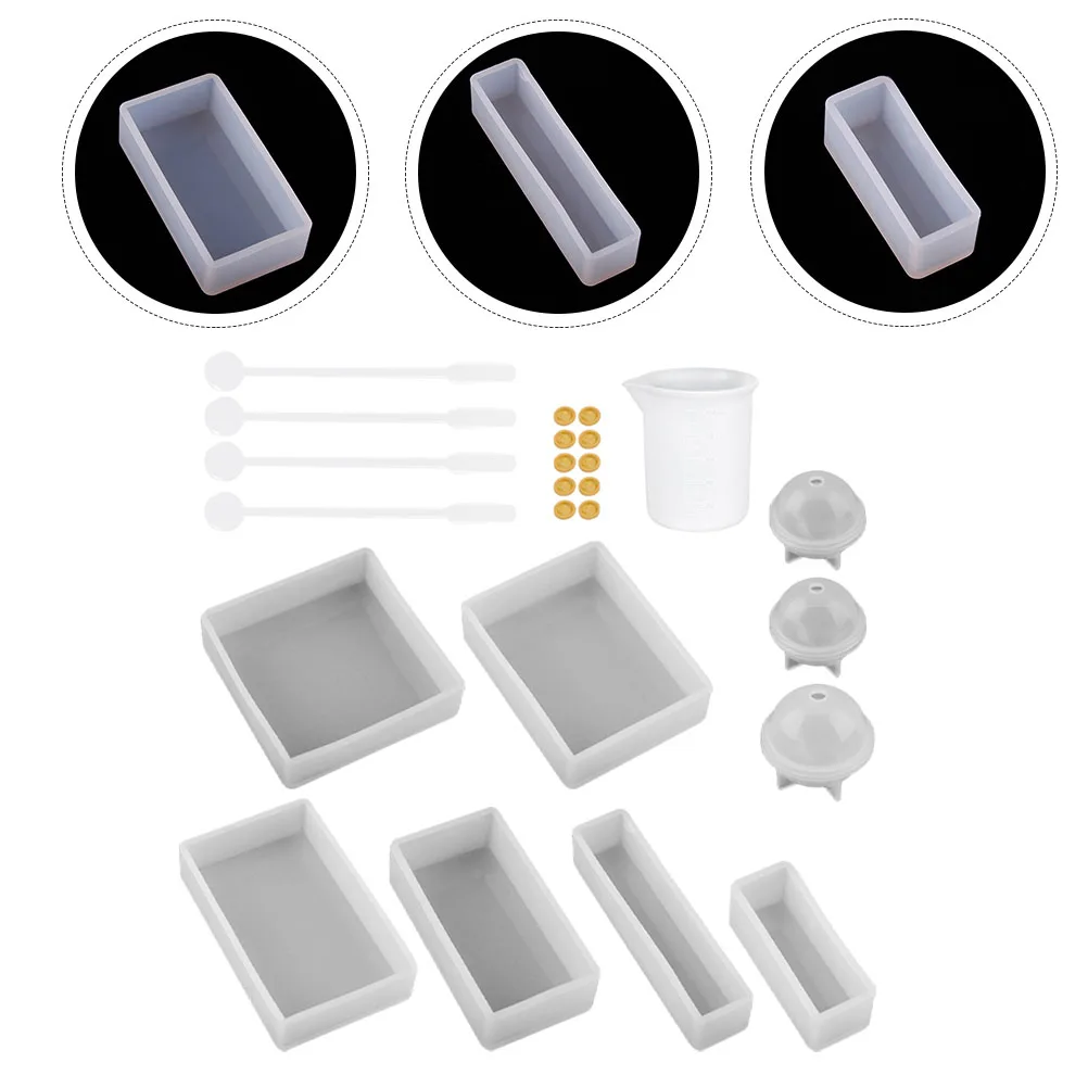 

Набор клея для эпоксидного кристалла, прозрачная силиконовая форма, сделай сам, H, украшение, кубический шар, инструмент, ювелирные аксессуары, ремесло