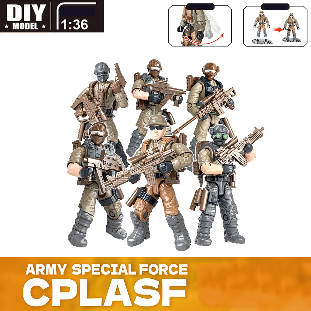 

World Wars Modern Military Army Special Force Action Figures Construction Building Bricks Marine Corps Ww2 Mega Blocks Toys