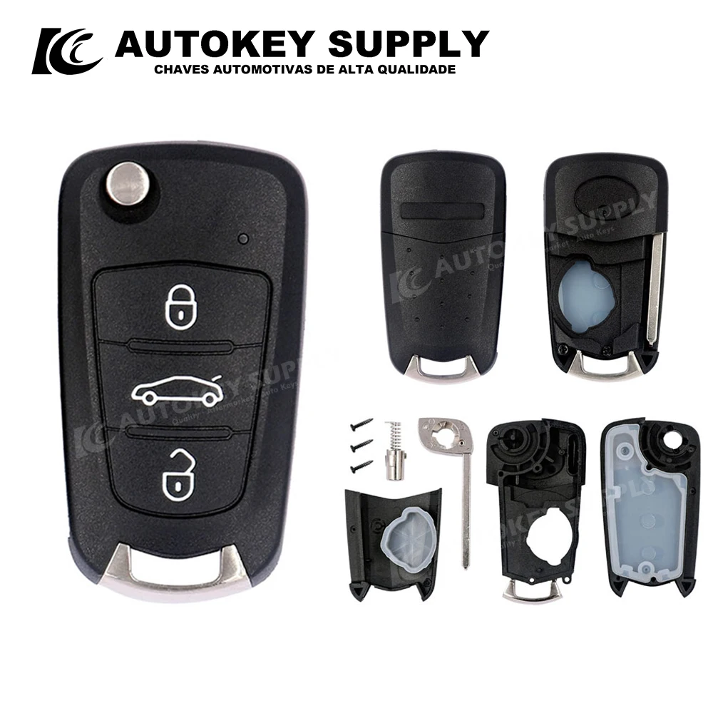 

ForHaval New H5 Folding Key Shell 3 Button Autokeysupply AKGAF108