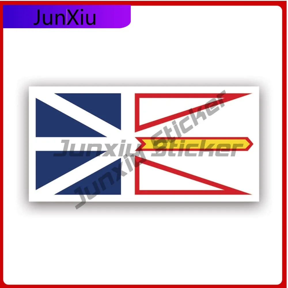 

Newfoundland And Labrador Flag Sticker Uv Protected Decals Uv Protected Canada Nl Province Cute Style Laptop Use Waterproof V