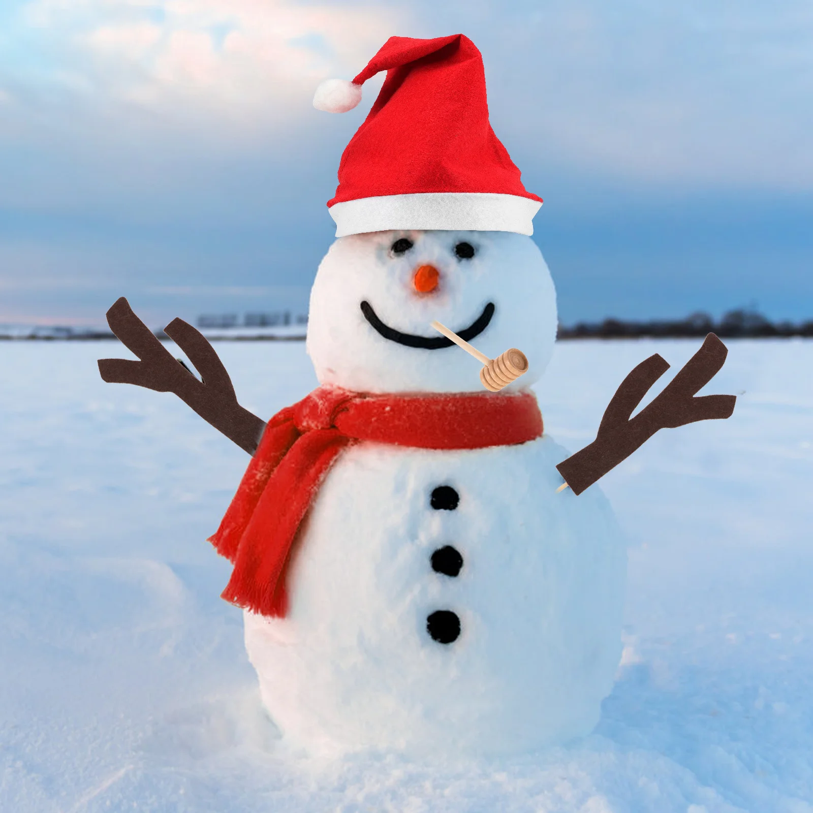 

15Pcs Snowman DIY Decor Kit Christmas Dressing Props Festive Outdoor Snowman Making Accessories Festive Prop