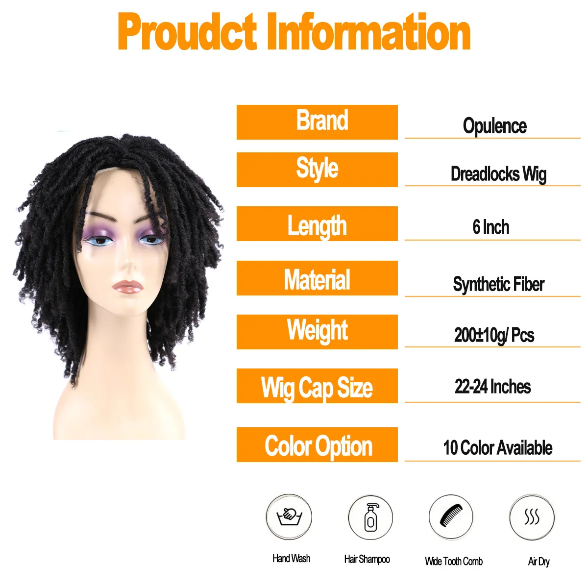 6-дюймовые короткие парики с дредами для чернокожих женщин и мужчин, синтетический плетеный парик из искусственных локонов, афро-завиты, дреды, полная замена волос