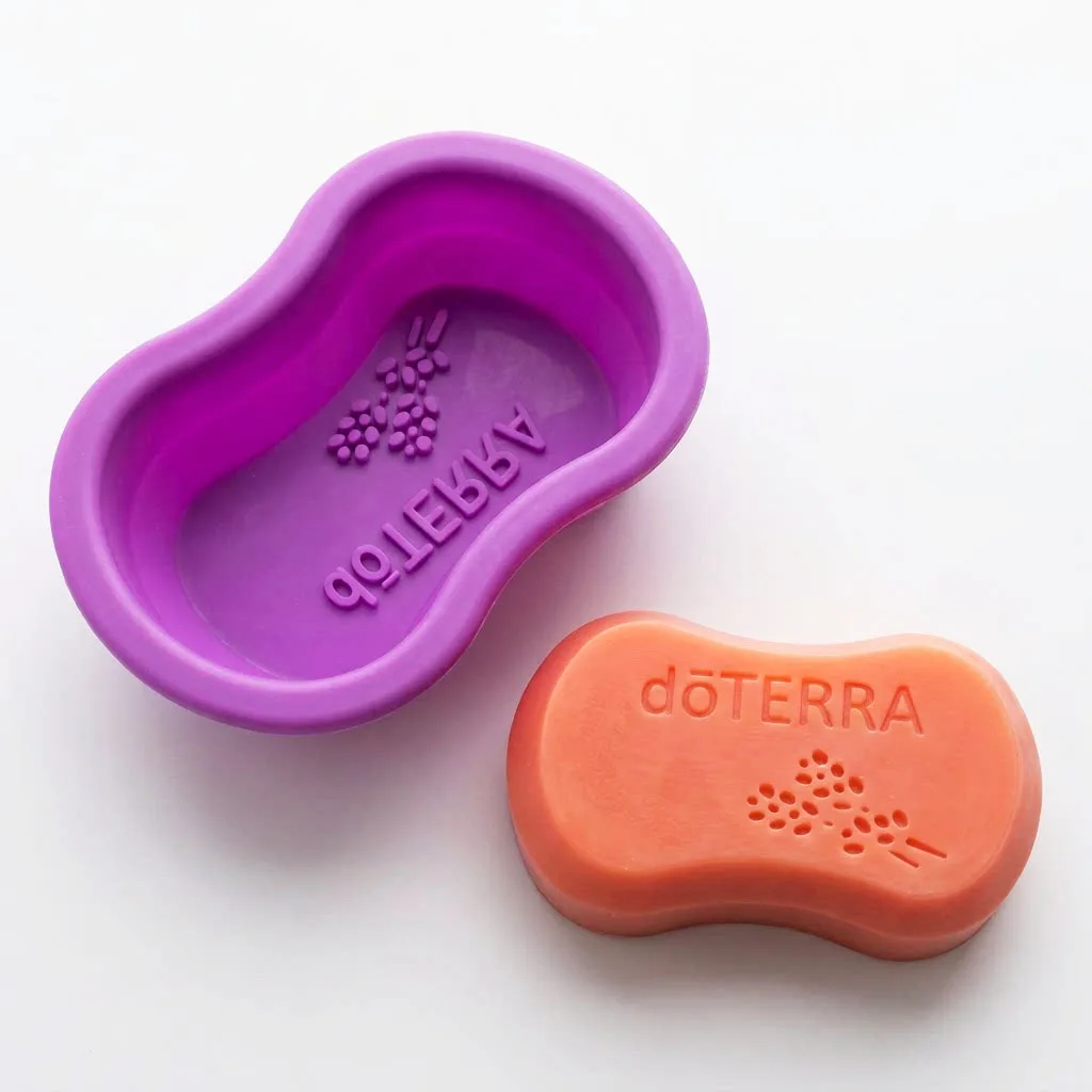 DIY Handmade Soap Mold Silicone with doTERRA Embossing Pattern for Candle Baking Mould Kitchen & Dining Supplies