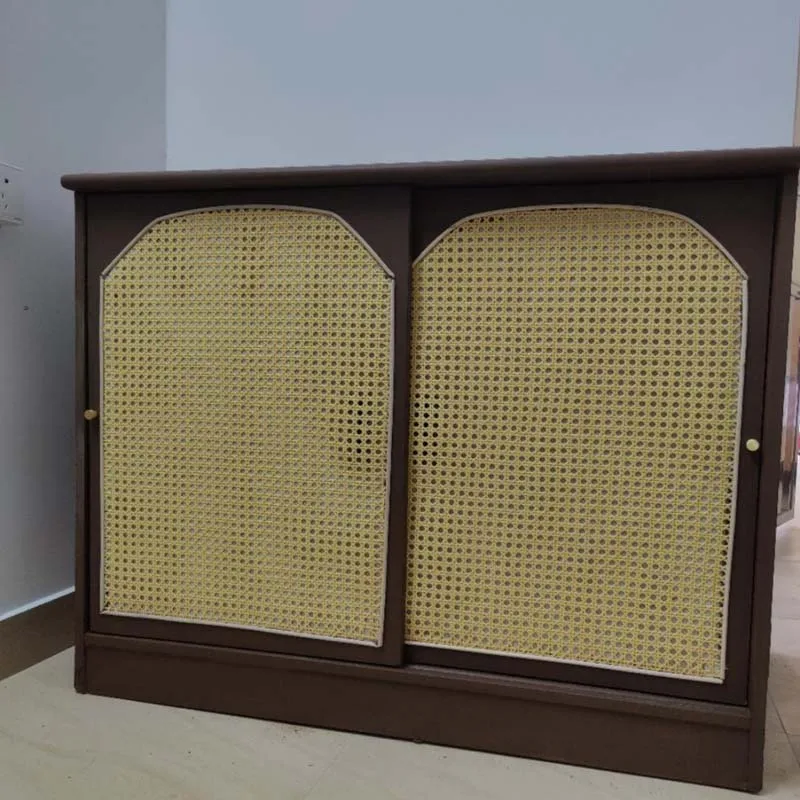 35/40/45/50cm Plastic Synthetic Rattan Cane Webbing Wicker Grid Roll Home Cabinet Chair Sofa Table Ceiling Repair Material Decor