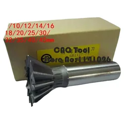 1PCS 10mm/12mm/14mm/16mm/18mm/20mm/25mm/30mm/32mm/35mm/40mm/45mm 50/70/75 Degree Premium HSS Dovetail Cutter End Mill Milling