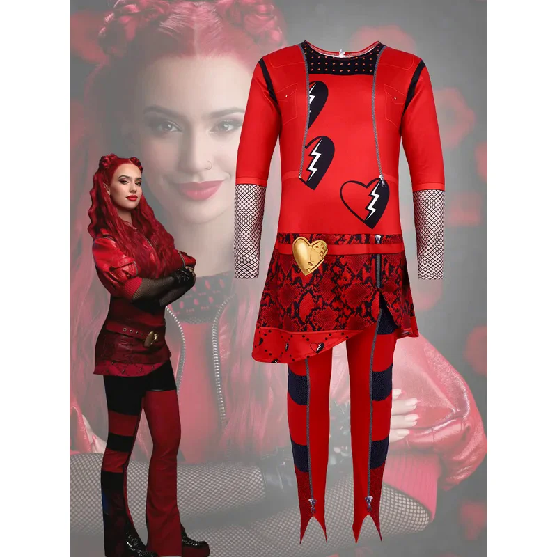 D-cons 4 red cosplay costume movie T-the rise of red Venetian Princess dress Halloween carnival dress up girls dresses