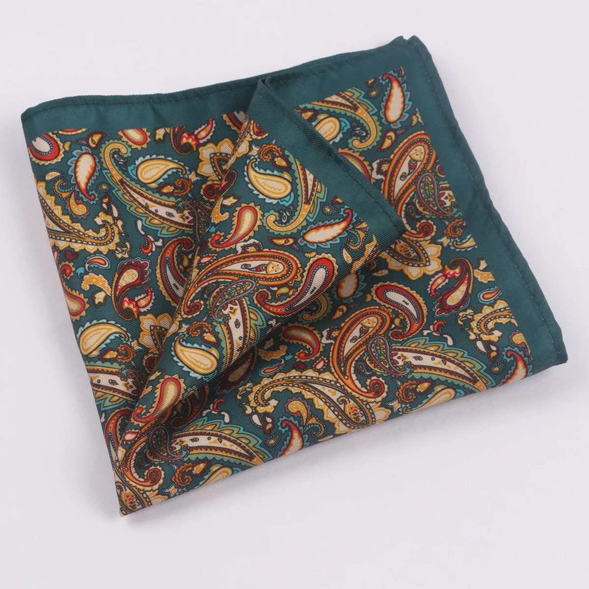 Vintage Print British Simple Pattern Business Silk Scarf Men's Pocket Scarf Chest Banquet Reception Dress