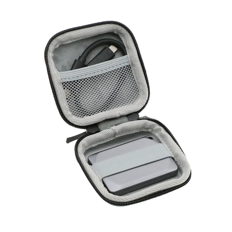 Travel Bag Carrying Hard Case Mesh Pockets for Crucial X9 X10