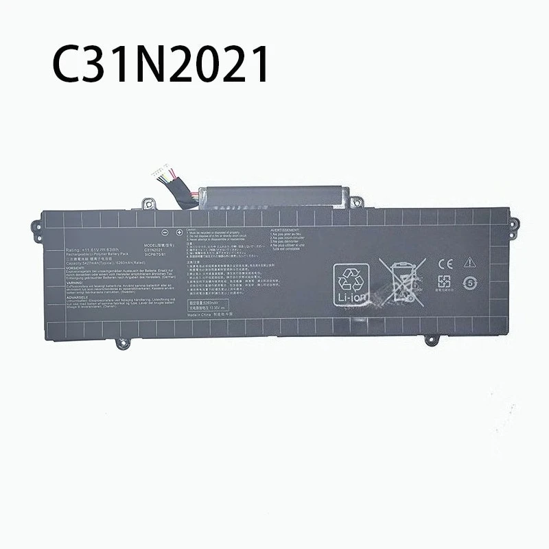 C31N2021 11.61V 5427mAh Laptop Battery for ASUS ZenBook14X OLED Flip OLED UM5401QA UX5401EA UP5401EA UX5400EA UM5401 UX5401 63Wh
