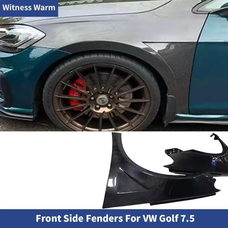 Garde-boue de roue avant FRP en Fiber de carbone, modification pour VW Golf 7.5 2018 – 2020, Kit de carrosserie de voiture