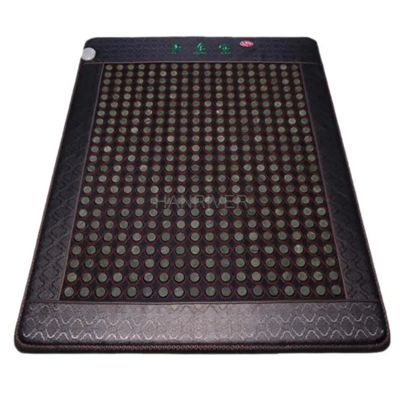 New comfortable home jade massage waist cushion far infrared heating dual control germanium Shi Yushi mattress care 150 * 190 cm
