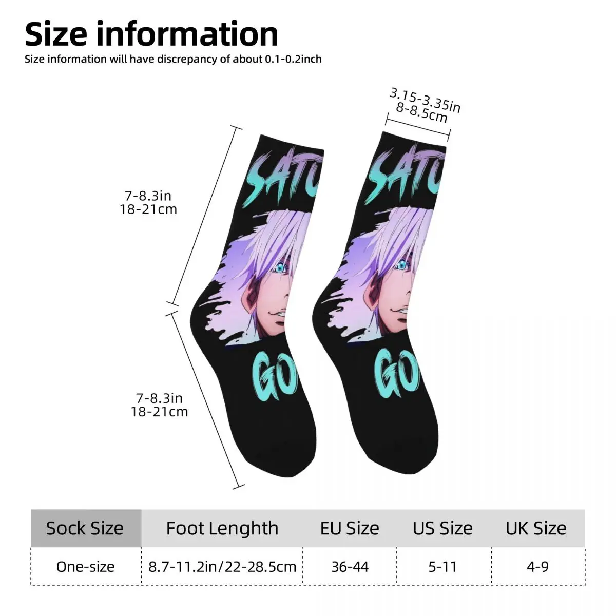 GOJOS SATORU Socks Winter Stockings Trendy Men\'s Breathable Socks Custom Outdoor Anti Skid Socks