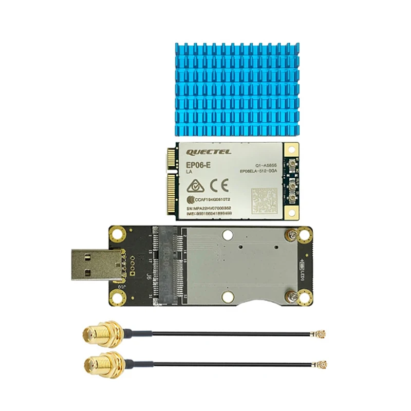 Новый модуль Quectel EP06-E Mini PCIe EP06ELA-512 IoT/M2M, оптимизированный LTE-A Cat6 с радиатором, адаптер USB2.0, SIM-карта Sot