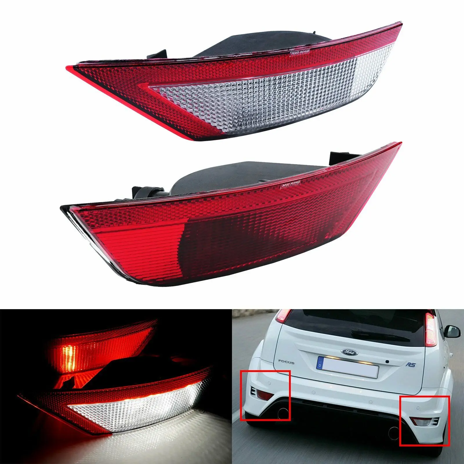 Rear Fog Lamp Reflector Rear Bumper Reversing Lamp Driver'S Side For Ford Focus Second-Generation Hatchback 2008-2014 Models