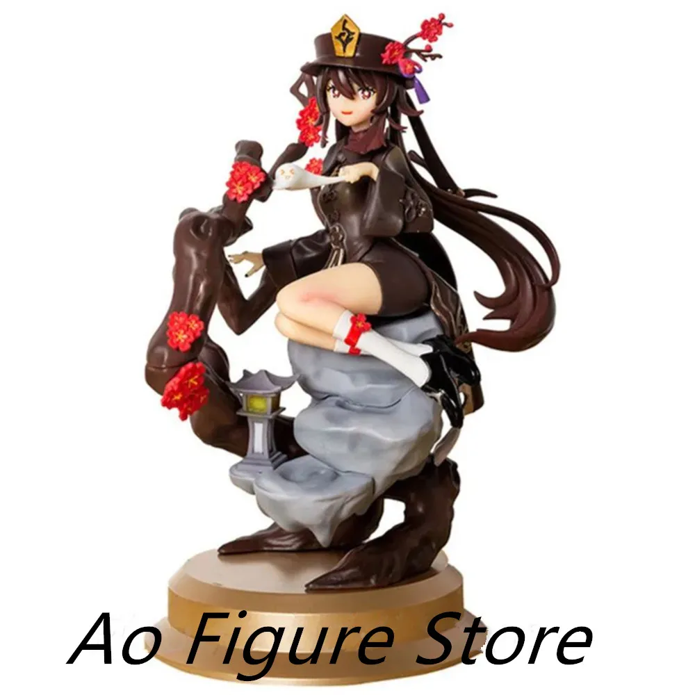 Game Genshin Impact 22cm HuTao Figure Seventy-seventh Wang Sheng Hall Master Desktop Figurines PVC Model Dolls