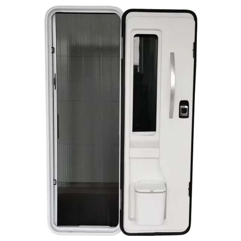 Aluminum Alloy Frame European Security RV Motorhome Caravan Camper Door with Double-point Lock for Factory Direct Sale view 3
