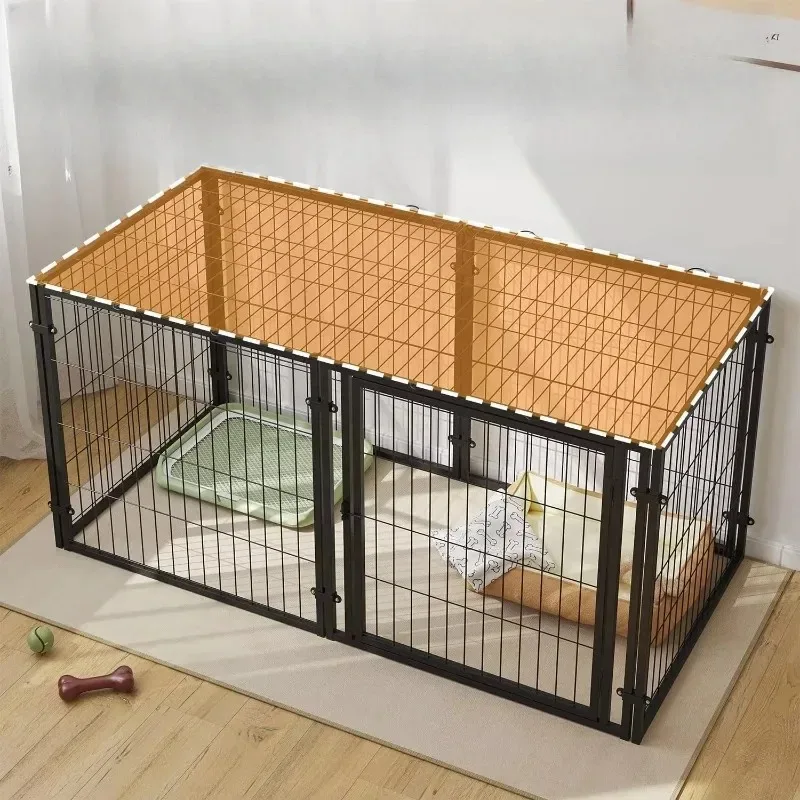 Foldable metal dog crate heavy duty pet dog cage pet kennel for small to medium sized large dogs