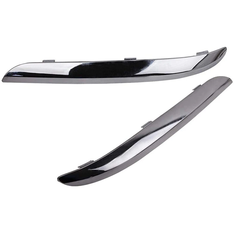 Pair Front Left Right Bumper Molding Chrome Trim 68127941AB 68127940AB For Chrysler 300 Accent 2011 2012 2013 2014