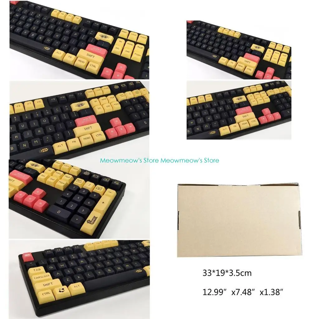 

W91A 134 Keys Keycap Mechanical Keyboard Keycaps PBT XDA Profile Craft Brew Theme For dz60 61 64 68 84 96 980 104 108