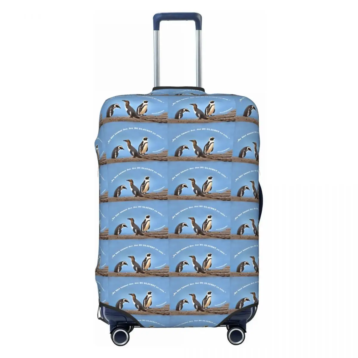 

What You Believe You Are Suitcase Cover Penguins & Self Travel Protection Flight Practical Luggage Case