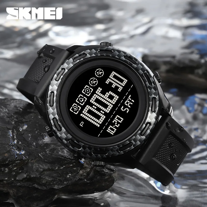 SKMEI Brand Fashion Digital Watch Luxury Men\'s Wristwatches Led Light Countdown Electronic Waterproof Watches Man Alarm Clock