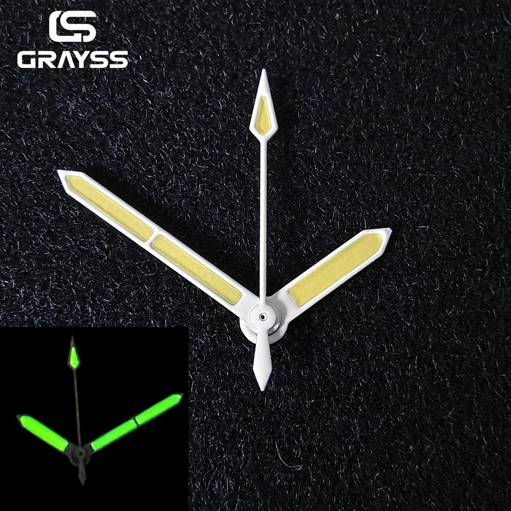 Radiation 50- FATHOS hands Lume Watch Hands for NH35 NH36 NH38 NH70 NH71 NH72 4R35 4R36  watch Accessories  White arrow