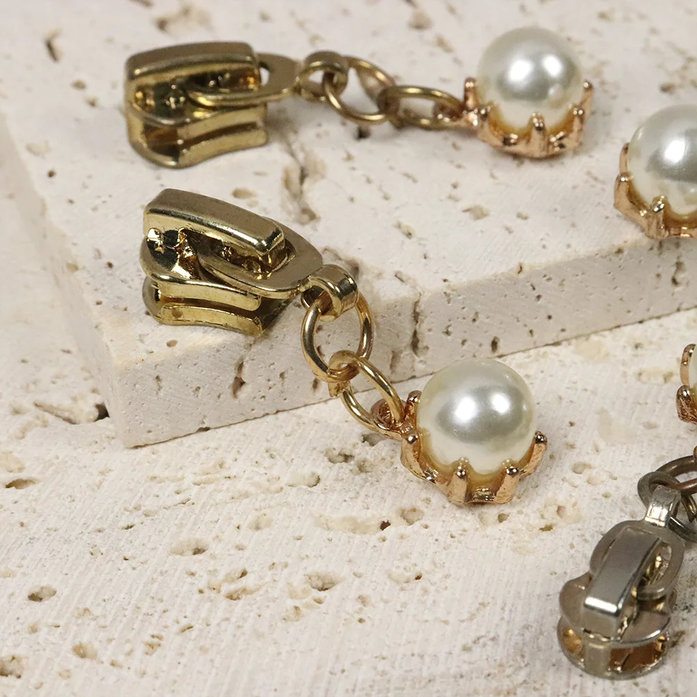 2PCS No.5 Auto Lock Metal Zipper Pulls  Zipper Slider Replacement for Nylon Coil Zippers on Jackets, Luggage, Bags, DIY Sewing