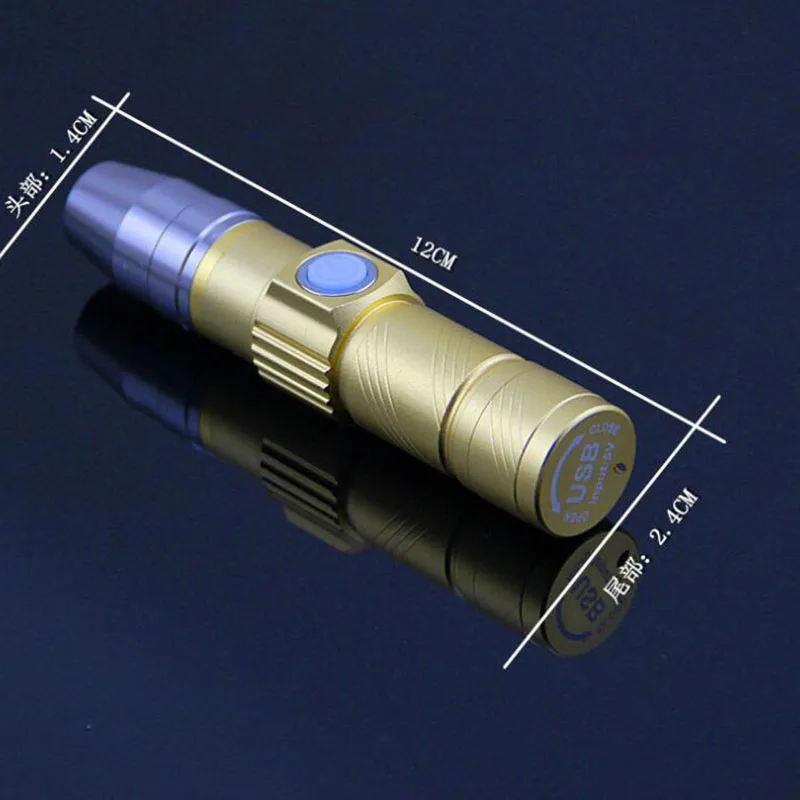 Usb 충전식 365nm Led UV 손전등 토치 라이트 울트라 바이올렛 램프 블랙 라이트 UV 형광 램프 돈 현금 탐지