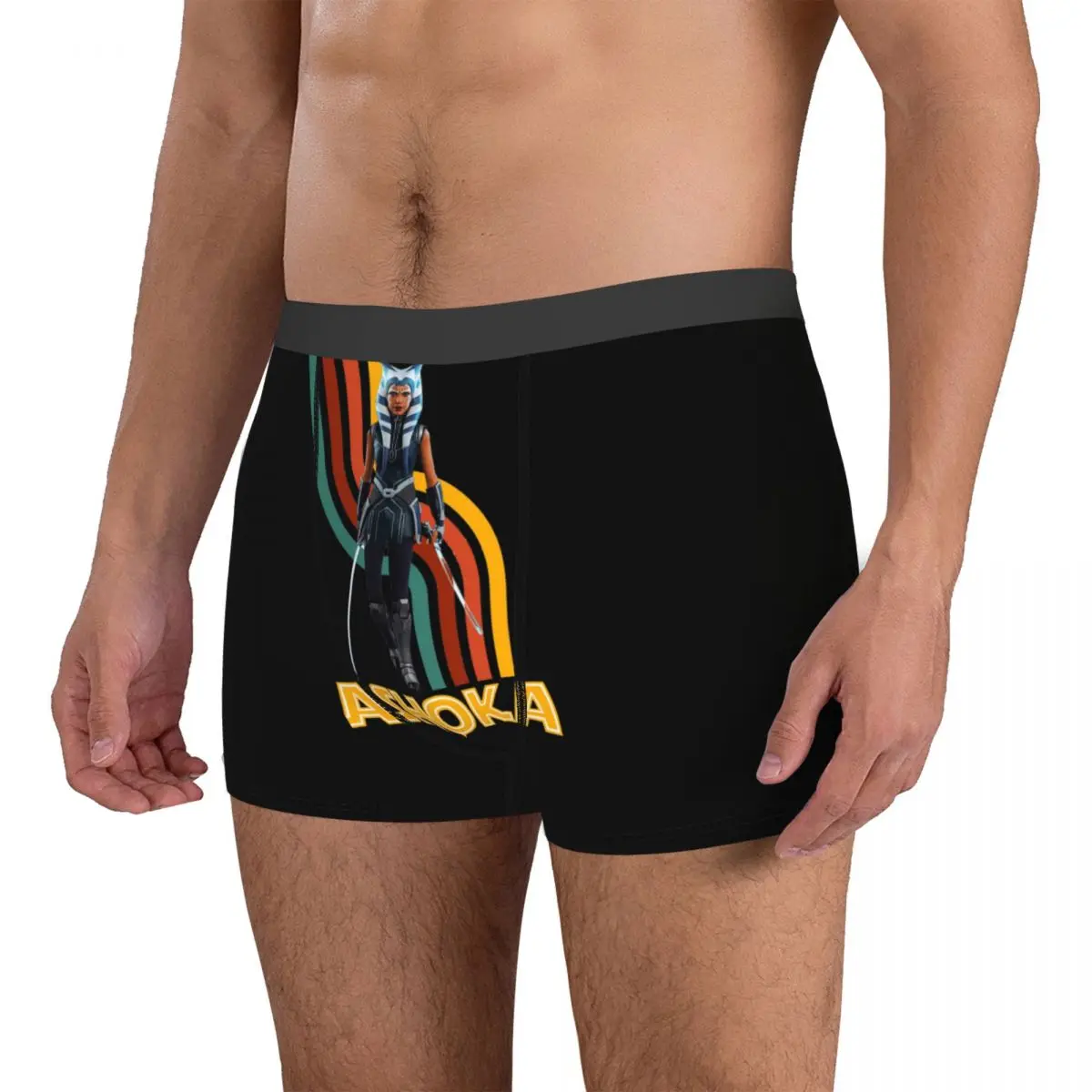 Men's Boxer Briefs ASHOKA SILLHOUTE Unique 18 Sexy Underclothes Graphic Cool Casual Winter Wearable