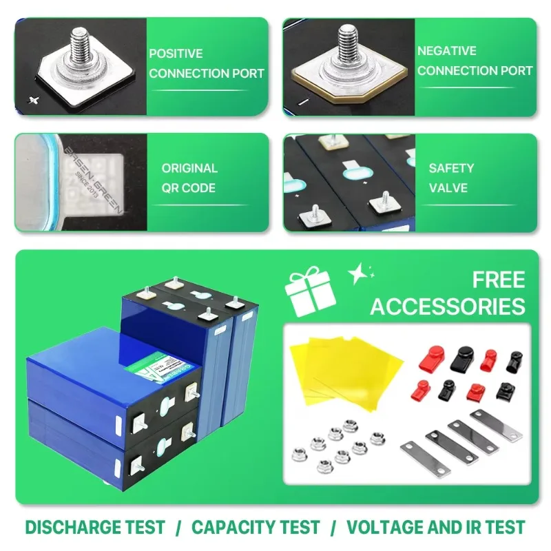 Deep New Cycle 3.2V 150ah 280ah Lithium Iron Phosphate 4 Battery Akku Battery 50ah 100ah 200ah 300ah Lithium Ion Battery Pack