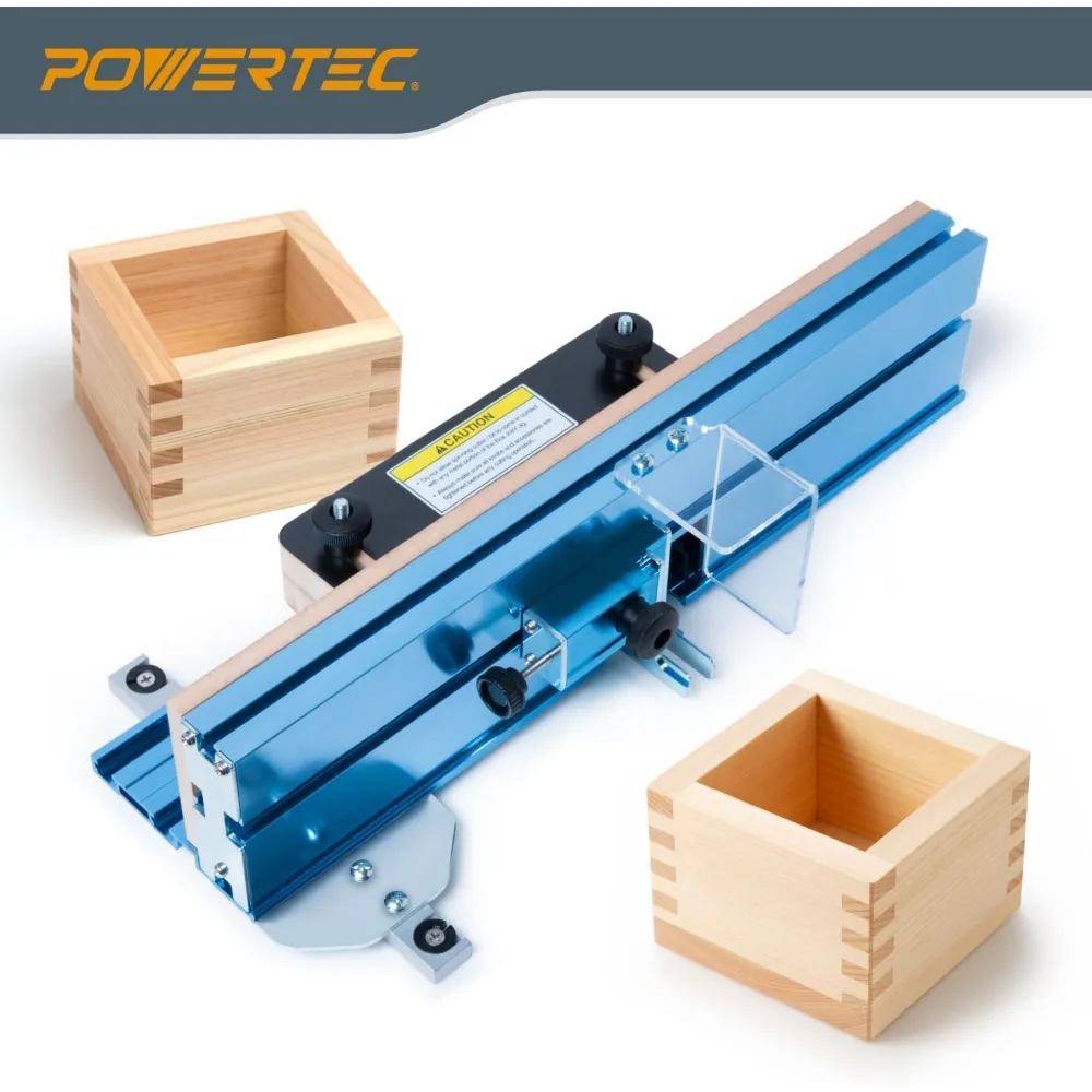 Adjustable Box Joints Jig for Table Saws and Router Tables, Table Saw Accessories for Wooden Box Making (71759)