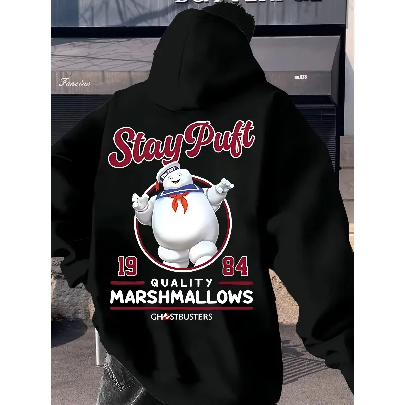 Men's Fashion Autumn/Winter Men's Casual Wool Hoodie with 