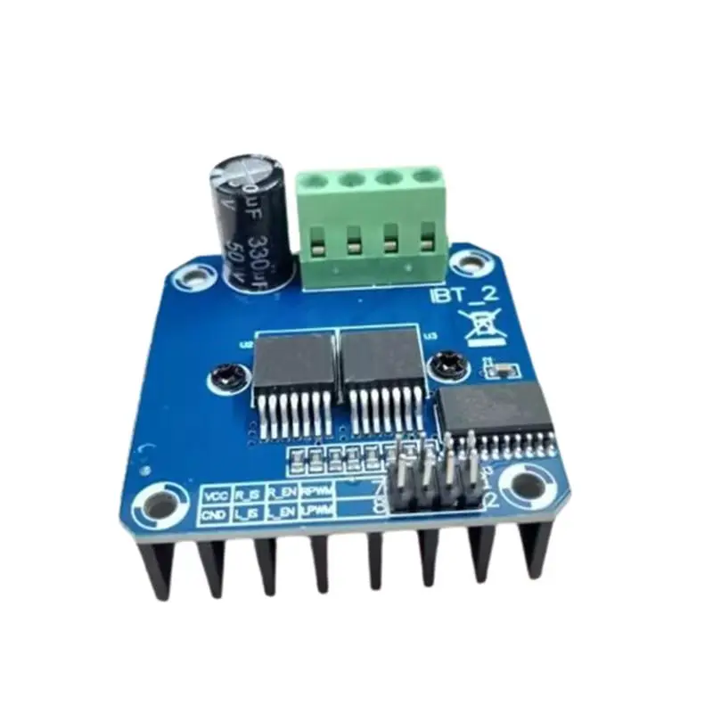 1 pz doppio BTS7960 DC 43A modulo Driver motore passo-passo modulo PWM H-Bridge per Smart Car