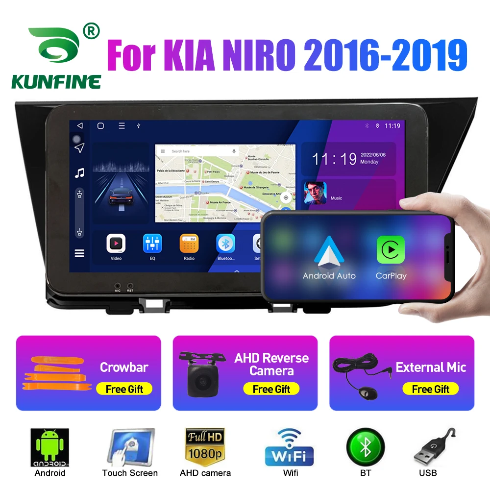 

10.33 Inch Car Radio For KIA NIRO 2016-2019 Android Octa Core Car Stereo DVD GPS Navigation Player QLED Screen Carplay