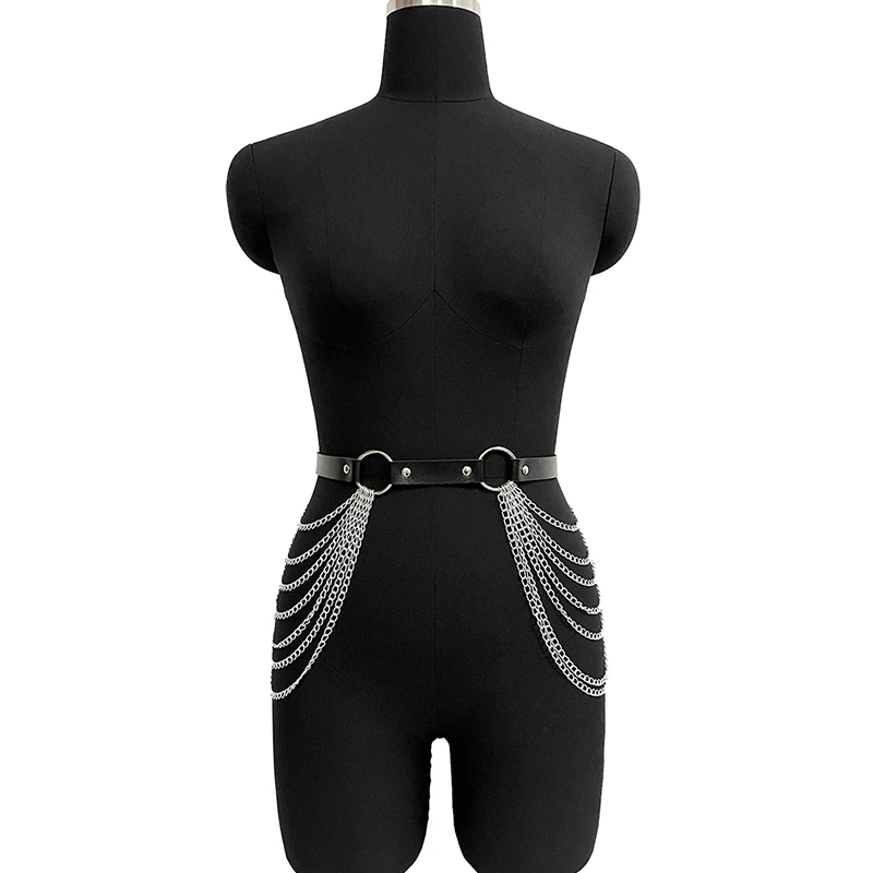 حزام خصر للسيدات مع زخرفة فاسق قابلة للتعديل، إكسسوارات الحفلات اليومية والعطلات، سلع جلدية مثيرة لحزام الحصان #3